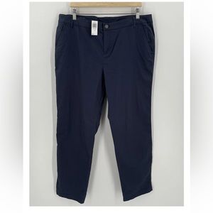 NWT Pendleton Womens Sz 18 Navy Blue Cotton Spandex Stretch Flat Front Pants